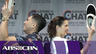 Desiree and Boom in Kapamilya Chats WhoShoe Challenge [upl. by Llenrag]