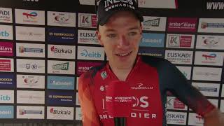 Ethan Hayter  Interview at the finish  Itzulia Basque Country 2023  Stage 1 [upl. by Magavern]