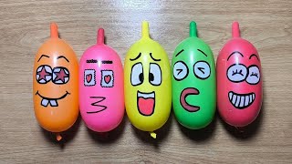 BALLOONS Slime Making Slime with Funny Balloons  Satisfying Slime video [upl. by Charie]