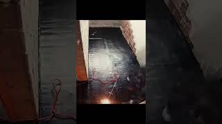 Installing waterproof membrane waterproof membrane install diy howto [upl. by Eem]