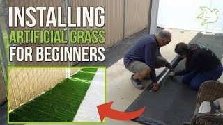 How to Install Artificial Grass Easy Guidance [upl. by Pylle]