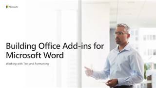 Build Office add ins for Microsoft Word [upl. by Anilocin]