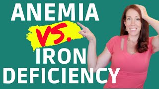 LOW HEMOGLOBIN vs LOW FERRITIN What is the Difference between anemia amp iron deficiency [upl. by Ellinnet546]