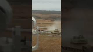 M1A2 Abrams firing a round military tanks [upl. by Huesman738]