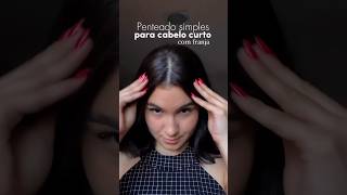 Penteado simples para cabelo curto cfranja ✨ hairstyling braids hacks shorts hair [upl. by Keiko]