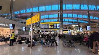 Exploring London Heathrow Airport Terminal 2  November 2023 [upl. by Ahcsim175]