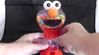 ガチャガチャ ガム セサミ エルモ Gumball Machine Sesame Street Elmo おもちゃ ガムボールマシーン Gum Candy Machine！ [upl. by Whyte]