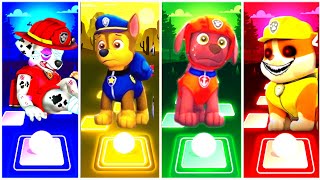 PAW PATROL TIME 🆚 PAW PATROL SKYE 🆚 PAW PATROL RIDER🆚 MARSHALL 🆚 CHASE ★★★tiles hop EDM Rush ♥ [upl. by Alyahsat167]