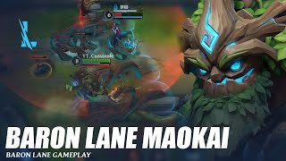 Baron Lane Maokai Gameplay  Wild Rift [upl. by Miculek]