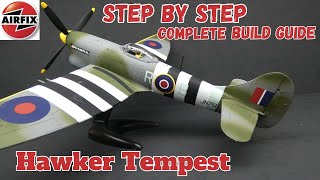 Step by Step build of the Airfix Hawker Tempest scale model kit [upl. by Cynthla]