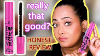 OVERHYPED Essence i love extreme crazy volume mascara HONEST REVIEW [upl. by Ajnek]