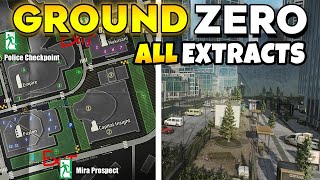 Ground Zero All Extract Locations with Map in Escape From Tarkov [upl. by Ynnus116]