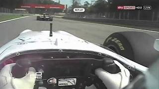 GP2 Monza 2011  Race 2  Giedo Van Der Garde Helmet Cam OnBoard Clips [upl. by Derdle]