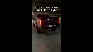 2022 Toyota Tundra Tailights shorts [upl. by Doreen]