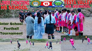 TEESTA VALLEY HS SCHOOL VS LOWER CHONGTONG HS SCHOOL  Inter School Football Tournament Staff Match [upl. by Arikahc]