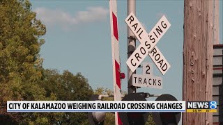 City of Kalamazoo weighing railroad crossing changes [upl. by Angele215]