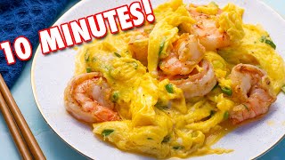 Perfect Cantonese Scrambled Eggs amp Shrimp using JKenjiLopezAlts Egg Hack 滑蛋蝦仁 [upl. by Ardnuhs]