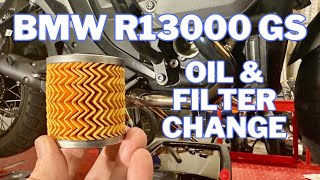 BMW R1300GS  Oil Change [upl. by Huber]