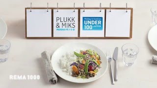 REMA 1000 Plukk amp Miks  Middag på 123 [upl. by Atenek437]