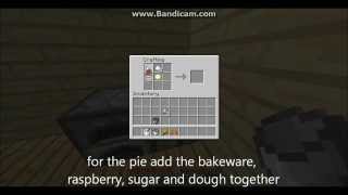 Pams harvestcraft mod recipes  raspberry pie [upl. by Anialahs]