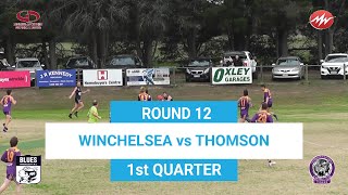 RD12 Winchelsea VS Thomson 1st QTR 29062024 [upl. by Richy]