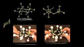 Conformations of cyclohexane  Organic chemistry  Khan Academy [upl. by Emanuele]