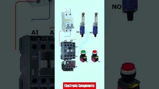 Connecting Limit Switches Push Buttons and contactor in Control Systems shots [upl. by Bord]