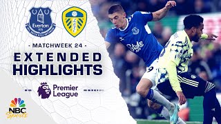 Everton v Leeds United  PREMIER LEAGUE HIGHLIGHTS  2182023  NBC Sports [upl. by Osithe673]