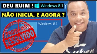 COMO RESOLVER ERRO DE INICIALIZAÇÃO DO WINDOWS 81 [upl. by Hamimej]