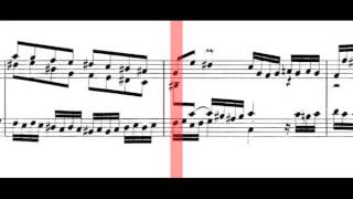 BWV 910  Toccata in FSharp Minor Scrolling [upl. by Hebert1]