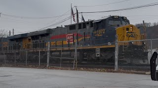 3 heritage unit day on the CSX Pittsburgh Sub including CSX 1852 1827 1972 and more [upl. by Ahseihs]