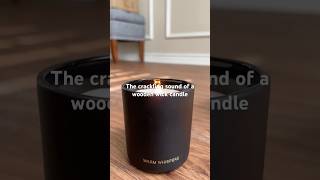 CANDLES  WOOD WICK CRACKLING SOUNDS woodenwickcandles short shortsvideos asmrsounds [upl. by Tnias]