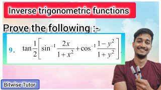 tan 1 by 2  sin inverse 2x by 1x square  cos inverse 1y² by 1y² [upl. by Eiramave]