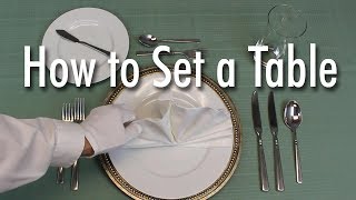 Learn How to Set a Formal Dinner Table [upl. by Hnad]