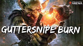 GUTTERSNIPE BURN Historic MTG Arena  MonoRed Combo Burn Deck [upl. by Emearg]