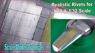 How to Add Realistic Rivet Details to Scale Model Aircraft for 124 amp 132 Scale [upl. by Holcomb]