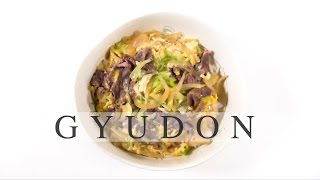 Gyudon Recipe  Japanese Beef and Egg on Rice [upl. by Lowson]