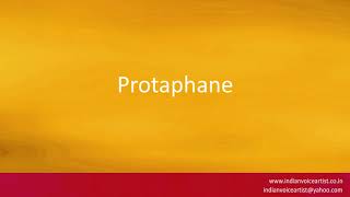 Pronunciation of the words quotProtaphanequot [upl. by Encratis]