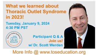 What we learned about Thoracic Outlet Syndrome in 2023 [upl. by Lacram657]