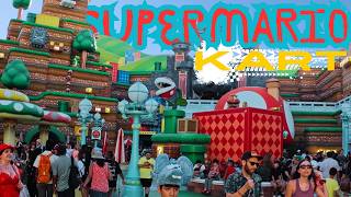 UNIVERSAL STUDIOS SUPER NINTENDO WORLDMARIO KART DARK RIDE california hollywood [upl. by Henrie]