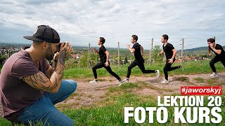 BEWEGUNG FOTOGRAFIEREN Nimm diese Kameraeinstellung  Jaworskyj Foto Kurs 📷 Lektion 20 [upl. by Ragan]