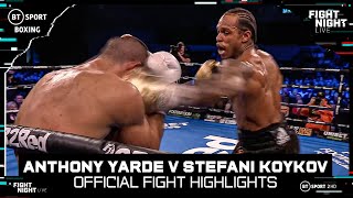 Anthony Yarde back with a big KO  Anthony Yarde v Stefani Koykov  Official Fight Highlights [upl. by Sissie397]