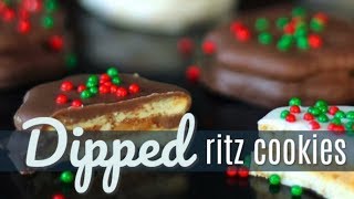 Chocolate Dipped Ritz Cookies [upl. by Ewall]