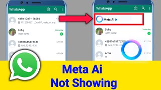 WhatsApp Meta Ai not showing  How to get WhatsApp meta ai New Update 2024 [upl. by Hamilton]