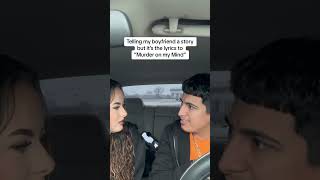 “Murder on my mind” lyrics prank on BF shortsvideo [upl. by Gersham730]