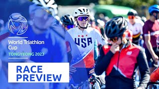 Race preview  2023 World Triathlon Cup Tongyeong [upl. by Acinoda]