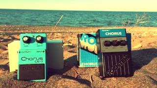 Boss CE2 Vs RockTek Chorus CHR01 Vintage Chorus [upl. by Aliekat]