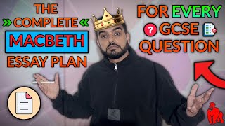 Macbeth One FULL Essay Plan Which Fits EVERY GCSE Question [upl. by Koziara]