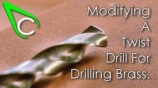 Spare parts 7  Modifying A Twist Drill For Drilling Brass [upl. by Dede]