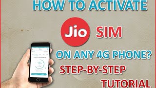 Live Activation  How To Activate Reliance JIO SIM On Any 4G Phone With Unlimited Data amp CallGUIDE [upl. by Egduj]